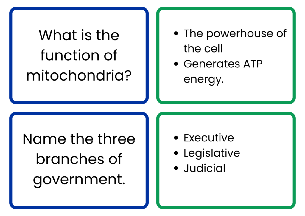 flashcard template example